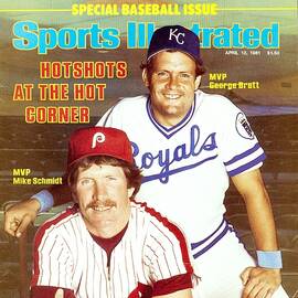 Kansas City Royals George Brett And Philadelphia Phillies Sports Illustrated Cover by Sports Illustrated