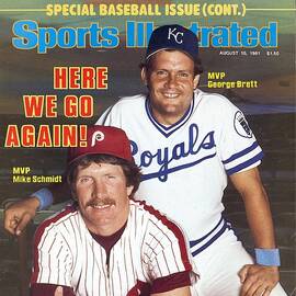 Kansas City Royals George Brett And Philadelphia Phillies Sports Illustrated Cover by Sports Illustrated