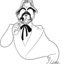 Kenny Rogers by Al Hirschfeld