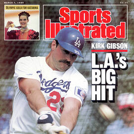 Kirk Gibson Las Big Hit Sports Illustrated Cover by Sports Illustrated