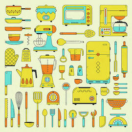 RETRO KITCHEN by Jazzberry Blue
