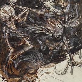 La Mort Et Les Passions Fondant Sur La Terre by Auguste Louis Lepere