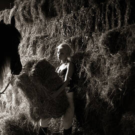 Lady With Hourse In Hayloft by Vizerskaya