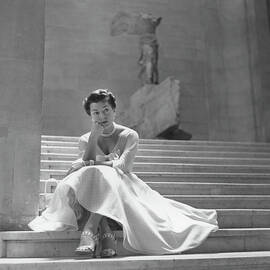 Lana Turner At The Louvre by Archive Photos