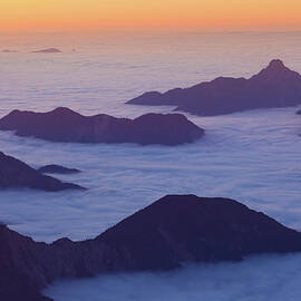 Lechtal Panorama From Mt. Zugspitze - by Wingmar