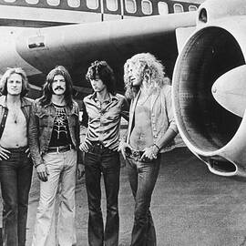 Led Zeppelin With Jet by Hulton Archive