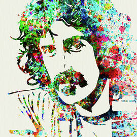 Legendary Frank Zappa Watercolor by Naxart Studio