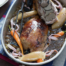 Lentil Stew With Pig's Foot, Goose Liver, And Carrots by Joerg Lehmann