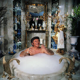 Liberace Taking A Bubble Bath by Bettmann