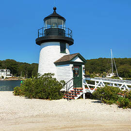 Lighthouse In Mystic Seaport by Claudia Uripos