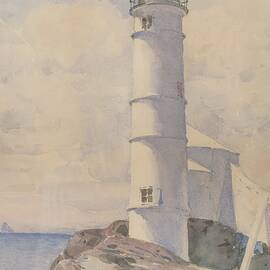 Lighthouse, Isle Of Shoals by Childe Hassam