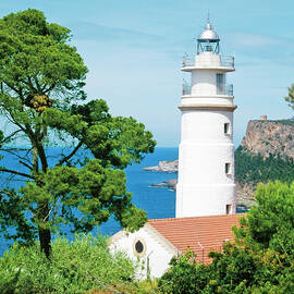 Lighthouse On Coast Of Soller In Mallorca Island, Spain by Jalag / Gardyo Frühauf-gollnek