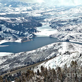 Looking Over The Jordanelle Reservoir by Adam Jewell
