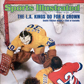 Los Angeles Kings Goalie Rogatien Vachon Sports Illustrated Cover by Sports Illustrated