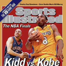 Los Angeles Lakers Kobe Bryant And New Jersey Nets Jason Sports Illustrated Cover by Sports Illustrated