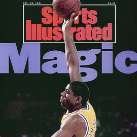 Los Angeles Lakers Magic Johnson, 1990 Nba Western Sports Illustrated Cover by Sports Illustrated