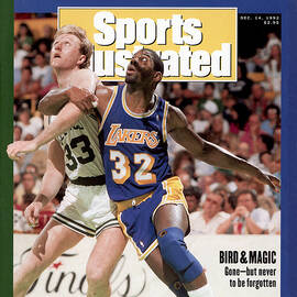 Los Angeles Lakers Magic Johnson And Boston Celtics Larry Sports Illustrated Cover by Sports Illustrated