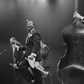 Louis Armstrong On Stage by Haywood Magee