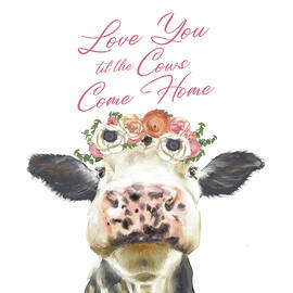 Lovable Cow With Flower Crown by Curtis Licensing