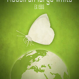 Madeiran large white butterfly by Moira Risen Prints