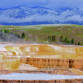 Mammoth Springs - Yellowstone National by Www.35mmnegative