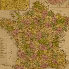 Map Of France, 1844 by Buyenlarge