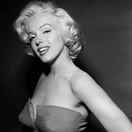Marilyn Monroe Wearing Strapless by Bettmann