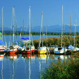 Marina At Lake Ammersee, Germany by Hp Huber