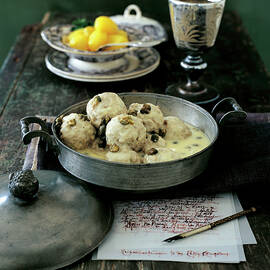 Meatballs With White Sauce And Capers In Casserole by Jalag / Jan C. Brettschneider