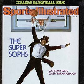 Michigan State Magic Johnson, 1978 College Basketball Sports Illustrated Cover by Sports Illustrated