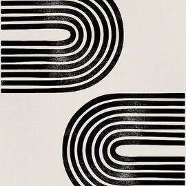 Mid Century Abstract Geometric  by Naxart Studio