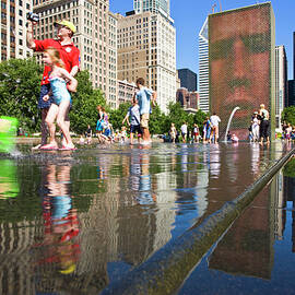 Millennium Park Fountain, Chicago by Stefano Amantini