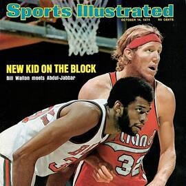 Milwaukee Bucks Kareem Abdul-jabbar And Portland Trail Sports Illustrated Cover by Sports Illustrated