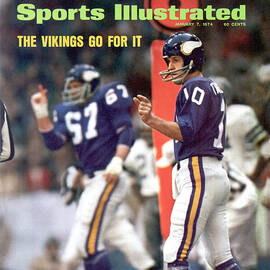 Minnesota Vikings Qb Fran Tarkenton, 1973 Nfc Championship Sports Illustrated Cover by Sports Illustrated