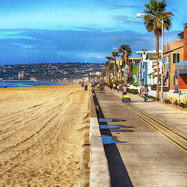 Mission Beach Boardwalk by Alison Frank