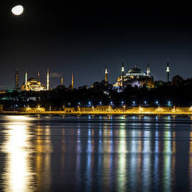 Mosques under the moonlight by David Morefield