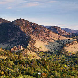 Mount Sanitas And Fall Colors In by Beklaus