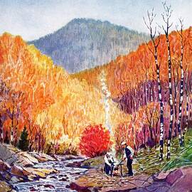 Mountain Stream In Fall by Albert B. Marks