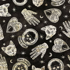 Mystical Halloween Pattern Vb by Mary Urban