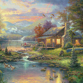 Pools Of Serenity by Thomas Kinkade