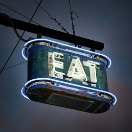 Neon Eat Sign by Kjohansen