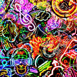 Neon graffiti  by Jorgo Photography