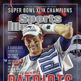 New England Patriots Qb Tom Brady, Super Bowl Xlix Champions Sports Illustrated Cover by Sports Illustrated