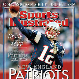 New England Qb Tom Brady, Super Bowl Xxxviii Champions Sports Illustrated Cover by Sports Illustrated