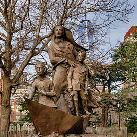 New York City, Battery Park City, Mother Cabrini Memorial Statue by Lumiere