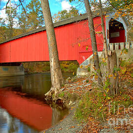 New York Eagleville Covered Bridge by Adam Jewell