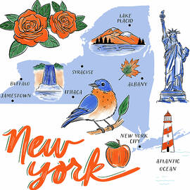 New York Iconic Symbols And Landmarks by Curtis Licensing