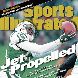 New York Jets Keyshawn Johnson, 1999 Afc Divisional Playoffs Sports Illustrated Cover by Sports Illustrated