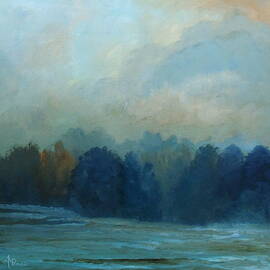 Night Fading In The Woods by Angeles M Pomata