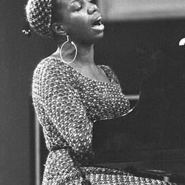 Nina Simone At Newport Jazz by Tom Copi